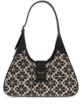 Kate Spade Kleine Nouveau Schultertasche aus Blumenjacquard - Schwarz von Kate Spade