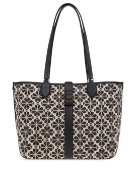 Kate Spade Mittelgroße Tote Bag aus Blumen-Jacquard - Schwarz von Kate Spade