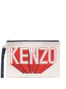 Kenzo Clutch aus Canvas - Nude von Kenzo