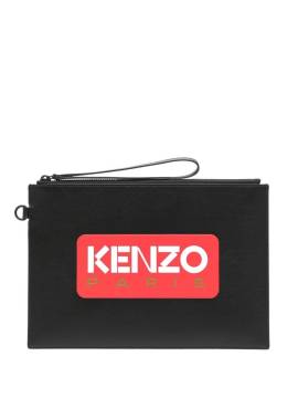 Kenzo Clutch mit Logo-Print - Schwarz von Kenzo