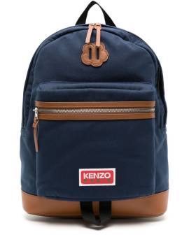 Kenzo Explore Rucksack mit Logo-Patch - Blau von Kenzo