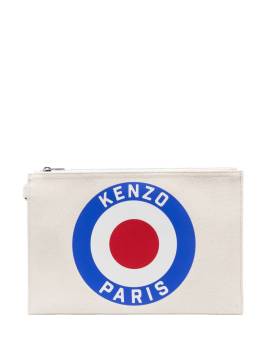 Kenzo Kenzo Target Canvas-Clutch - Weiß von Kenzo