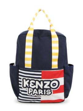 Kenzo Kids Rucksack mit Logo-Stickerei - Blau von Kenzo