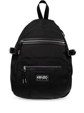 Kenzo Rucksack mit Logo-Patch - Schwarz von Kenzo