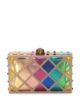 Kurt Geiger London Box-Clutch mit Kristallsteppung - Gold von Kurt Geiger London