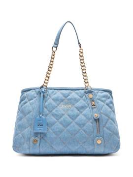 LIU JO quilted denim tote bag - Blau von LIU JO