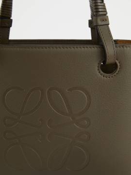 LOEWE - Handtasche 'Mini Anagram Tote Bag' Khaki von LOEWE