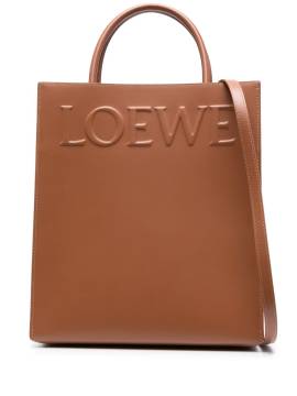 LOEWE Shopper mit Logo-Prägung - Braun von LOEWE
