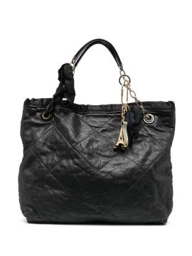 Lanvin Pre-Owned 2010s Handtasche mit Eiffelturm-Anhänger - Schwarz von Lanvin