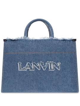 Lanvin Shopper mit Logo-Stickerei - Blau von Lanvin