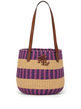 Lauren Ralph Lauren Strandtasche mit Logo-Prägung - Violett von Lauren Ralph Lauren