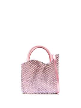Le Silla Gilda Mini-Tasche mit Strass - Rosa von Le Silla