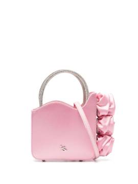 Le Silla Mini Ivy Handtasche mit Rosenapplikation - Rosa von Le Silla