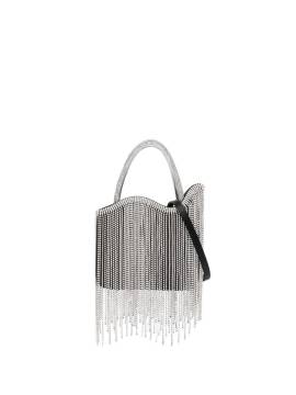 Le Silla Mini-Tasche mit Kristallfransen - Schwarz von Le Silla