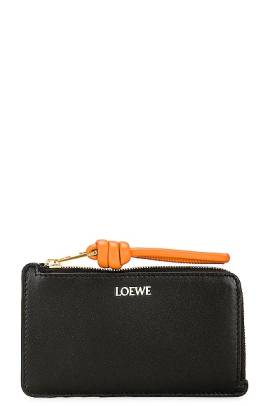 Loewe KARTENETUI KNOT in Black & Bright Orange - Black. Size all. von Loewe