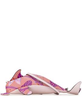 Loewe Pre-Owned 2010-2023 Paula's Ibiza Umhängetasche mit Delfin-Print - Rosa von Loewe