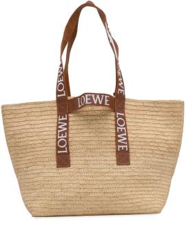 Loewe Pre-Owned 2022 Fold Shopper aus Raffiabast - Braun von Loewe