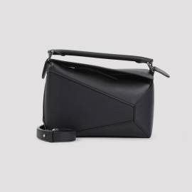 Loewe Shopper - Black Small Puzzle Leather Bag - Gr. unisize - in Schwarz - für Damen von Loewe