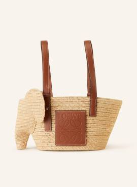 Loewe Shopper Elephant Basket beige von Loewe