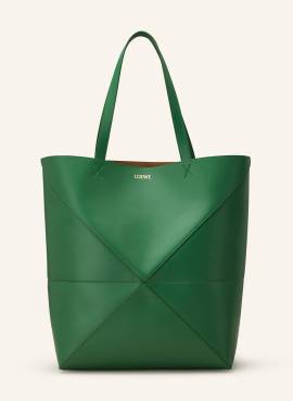 Loewe Shopper Puzzle Tote Large gruen von Loewe