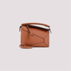 Loewe Shopper - Tan Puzzle Edge Leather Mini Bag - Gr. unisize - in Braun - für Damen von Loewe