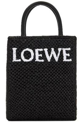 Loewe TASCHE A5 TOTE in Schwarz & Weiß - Black. Size all. von Loewe