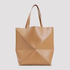 Loewe Totes - Light Brown Leather Puzzle Fold Large Tote - Gr. unisize - in Braun - für Damen von Loewe