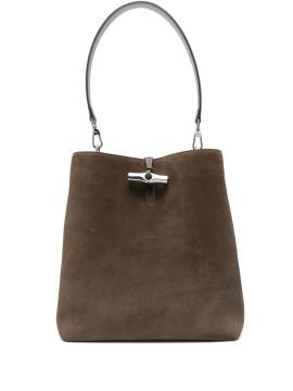 Longchamp Le Roseau M Schultertasche - Braun von Longchamp