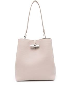 Longchamp Mittelgroße Le Roseau Schultertasche - Nude von Longchamp