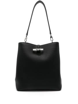 Longchamp Mittelgroße Le Roseau Schultertasche - Schwarz von Longchamp