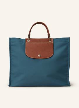 Longchamp Shopper Cabas Canvas Tote Bag L gruen von Longchamp