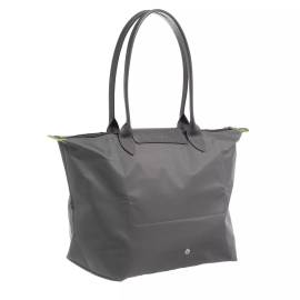Longchamp Shopper - Le Pliage Green Tote Bag L - Gr. unisize - in Gunmetal - für Damen von Longchamp