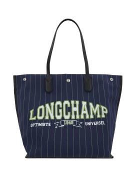 Longchamp Shopper mit Logo-Print - Blau von Longchamp