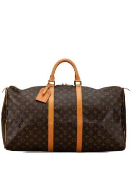 Louis Vuitton Pre-Owned 1980s Monogram Keepall 55 Reisetasche - Braun von Louis Vuitton