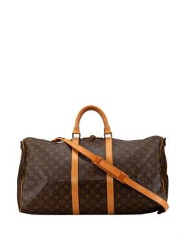 Louis Vuitton Pre-Owned 1985 Monogram Keepall Bandouliere 55 travel bag - Braun von Louis Vuitton