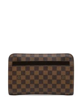 Louis Vuitton Pre-Owned 2001 Damier Ebene Pochette Saint Louis Clutch - Braun von Louis Vuitton