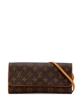 Louis Vuitton Pre-Owned 2001 Monogram Pochette Twin GM Umhängetasche - Braun von Louis Vuitton