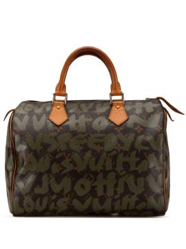 Louis Vuitton Pre-Owned 2001 x Stephen Sprouse Monogram Graffiti Speedy Boston-Tasche 30cm - Grün von Louis Vuitton