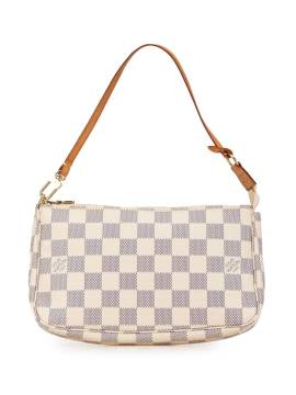 Louis Vuitton Pre-Owned 2009 Damier Azur Pochette Accessoires Schultertasche - Weiß von Louis Vuitton