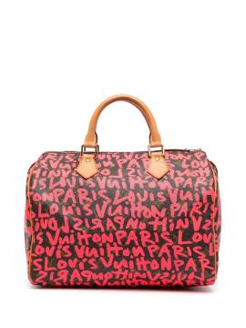 Louis Vuitton Pre-Owned 2009 Speedy 30 Handtasche mit Graffiti-Print - Rosa von Louis Vuitton