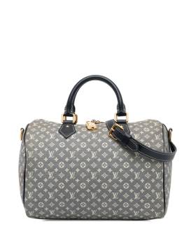 Louis Vuitton Pre-Owned 2011 Monogram Mini Lin Speedy Bandouliere Satchel-Tasche 30cm - Grau von Louis Vuitton