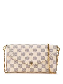 Louis Vuitton Pre-Owned 2015 Damier Azur Pochette Felicie Umhängetasche - Weiß von Louis Vuitton