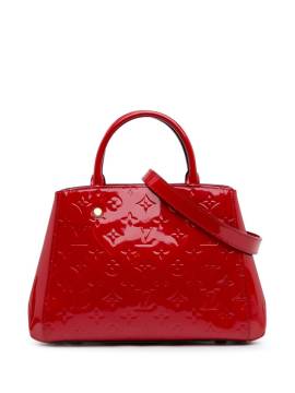 Louis Vuitton Pre-Owned 2015 Monogram Vernis Montaigne BB Satchel-Tasche - Rot von Louis Vuitton