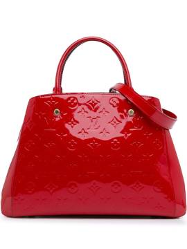 Louis Vuitton Pre-Owned 2015 Monogram Vernis Montaigne MM Satchel-Tasche - Rot von Louis Vuitton