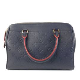 Louis Vuitton Pre-Owned 2016 Monogram Empreinte Speedy Bandouliere 25 Satchel-Tasche - Blau von Louis Vuitton