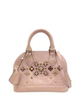 Louis Vuitton Pre-Owned 2018 Monogram Vernis Flower Alma BB Satchel-Tasche - Rosa von Louis Vuitton