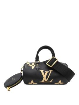 Louis Vuitton Pre-Owned 2021-2023 zweifarbige Monogram Empreinte Giant Papillon BB Satchel-Tasche - Schwarz von Louis Vuitton