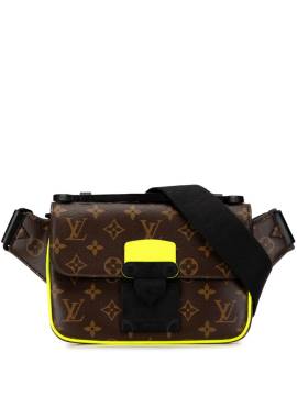 Louis Vuitton Pre-Owned 2021-2023 Monogram Macassar S Lock Sling Gürteltasche - Grün von Louis Vuitton