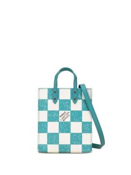 Louis Vuitton Pre-Owned 2021 Damier Checkerboard Sac Plat XS Satchel-Tasche - Blau von Louis Vuitton