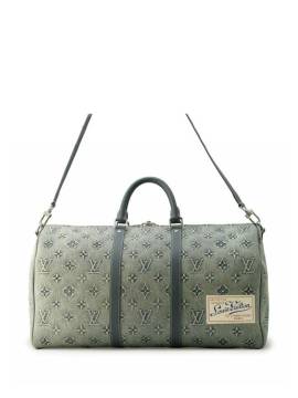 Louis Vuitton Pre-Owned 2023 Monogram Washed Denim Keepall Bandouliere 50 travel bag - Blau von Louis Vuitton